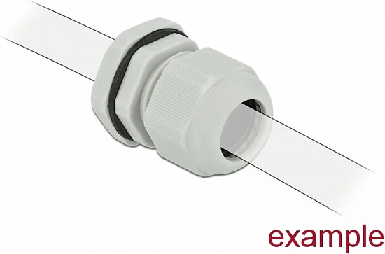 Glandë kablli DeLOCK PG29, IP68, për kabllo 25 mm, 10 copë, gri