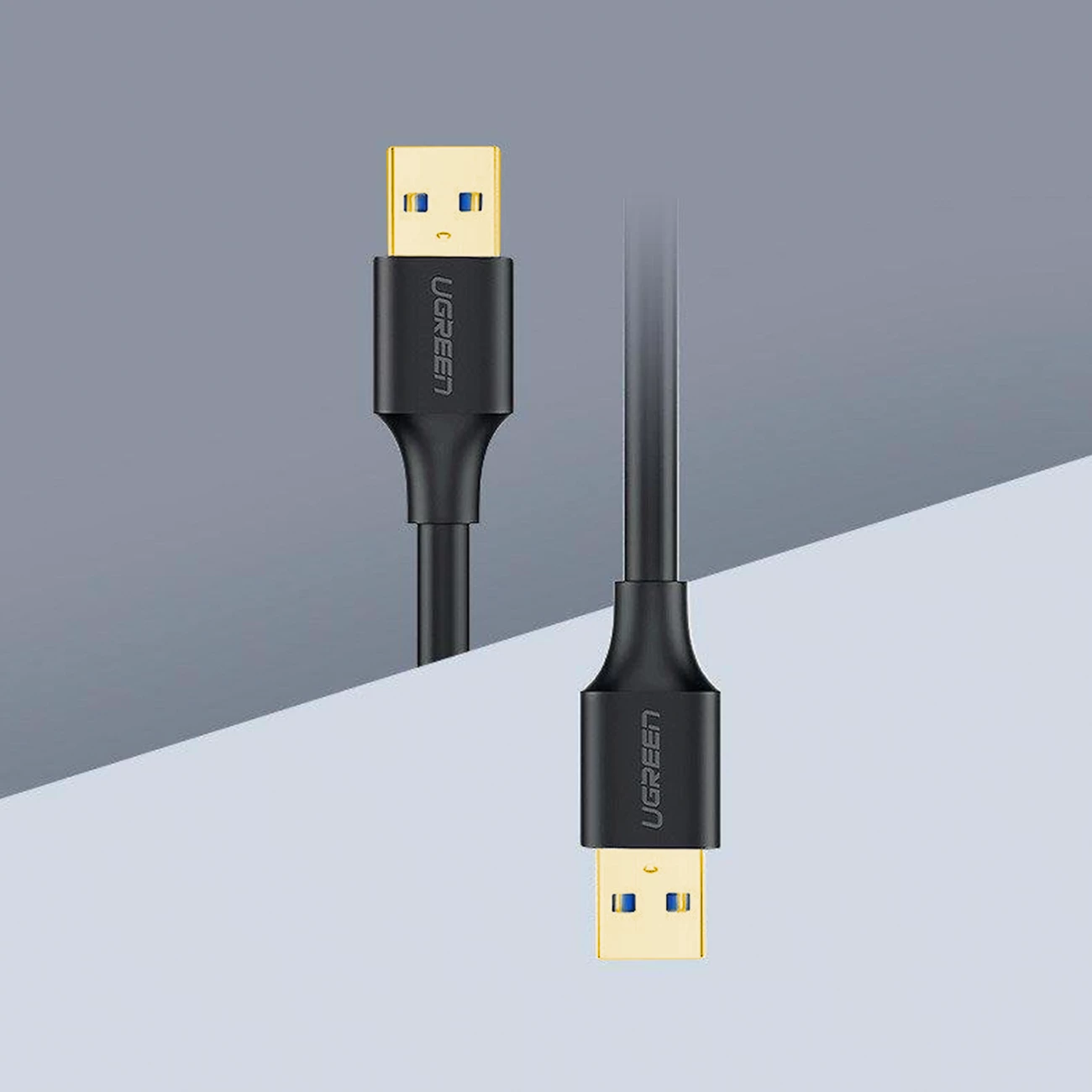 Kabllo USB-A 3.0 Ugreen US128 10371, 2m, e zezë