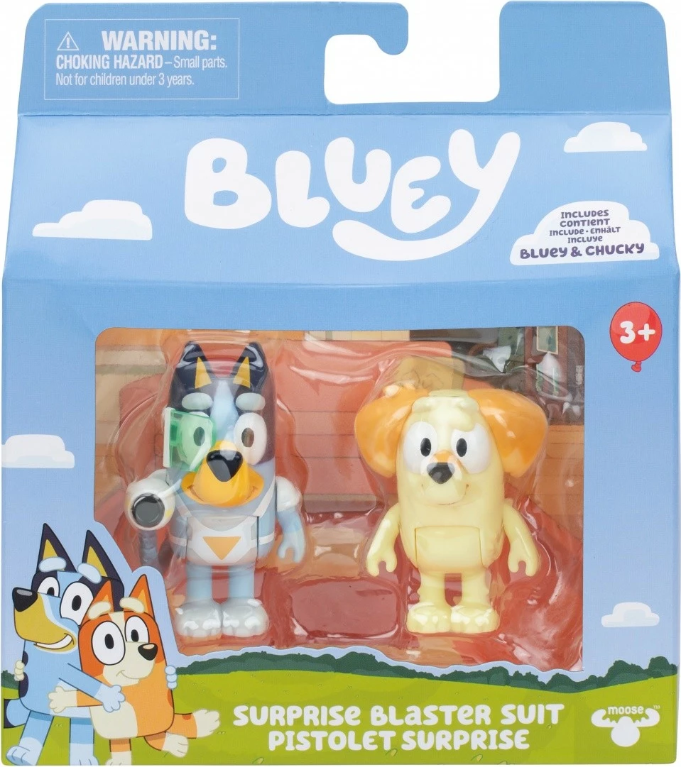 Set figurina Bluey Tm Toys BLU17652, Bluey & Chucky, plastikë, për fëmijë, shumëngjyrëshe