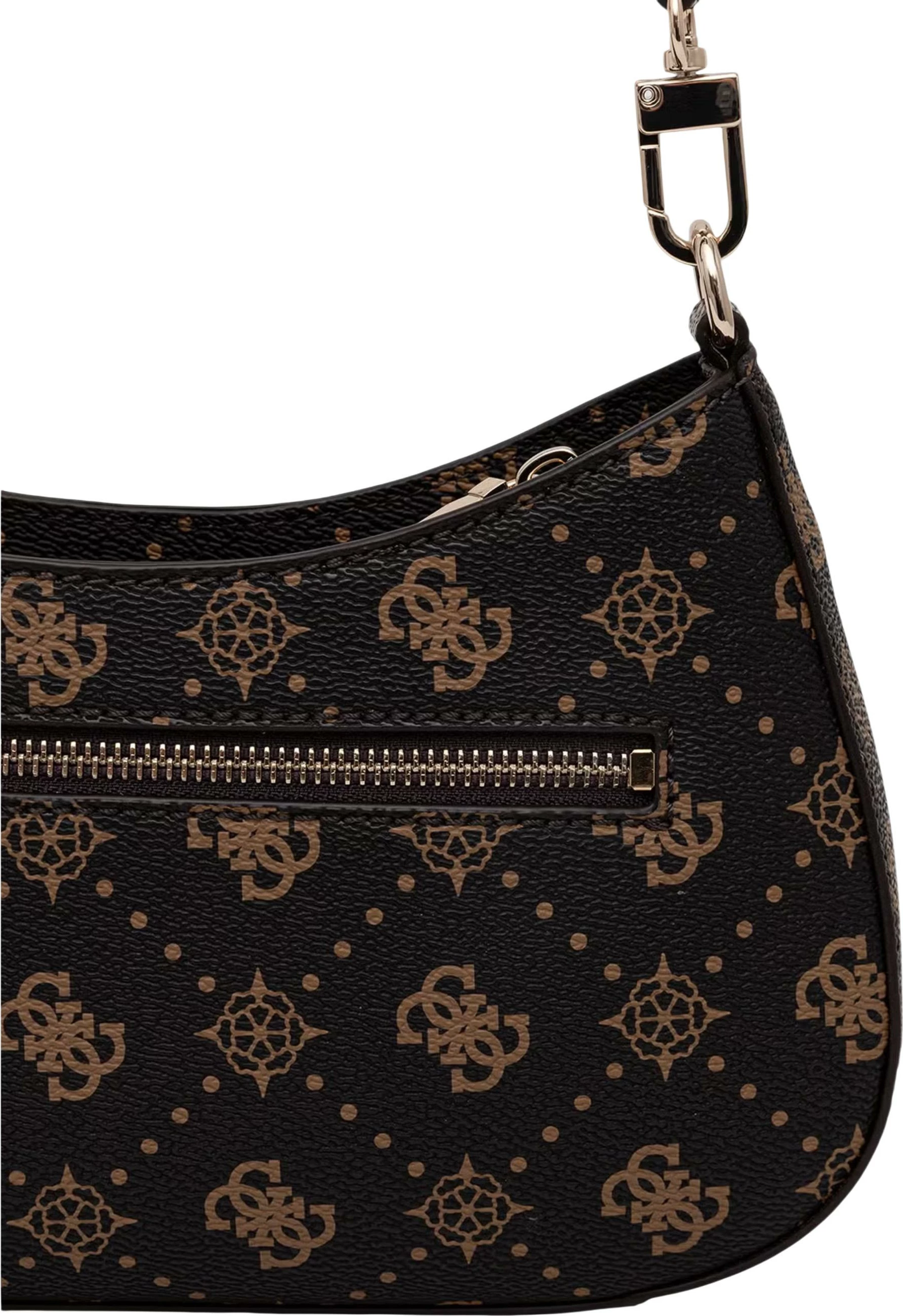 Çantë krahu për femra Guess Emelie Logo 2 Comp S HWGP99 28180, kafe