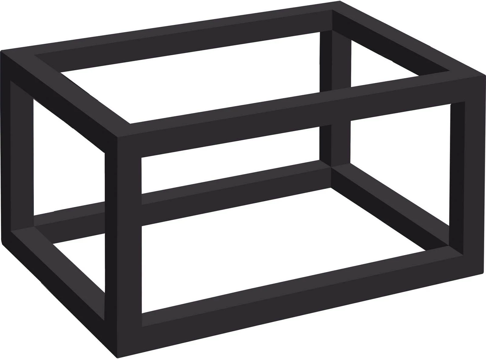 Bazë kornize për tabaka GN 1/2, Fine Dine Madeira Black, dru, e zezë