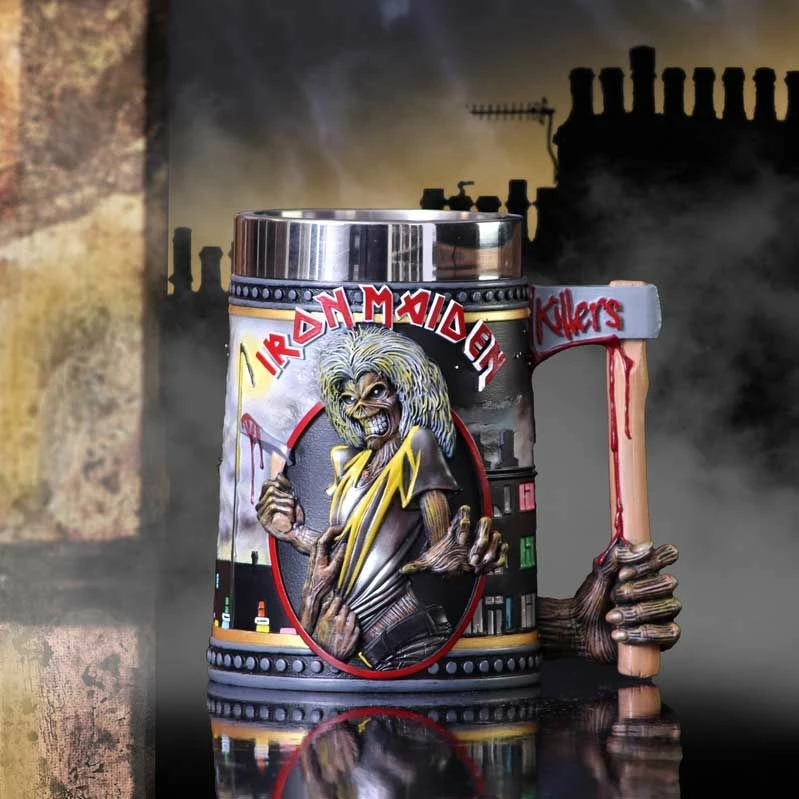 Mug Nemesis Now Iron Maiden Killers, i licencuar zyrtarisht, resin me insert çelik inox
