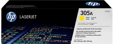 Toner, HP, 305A CE412A, për LaserJet Pro, rendiment 2,400–4,400 faqe, verdhë