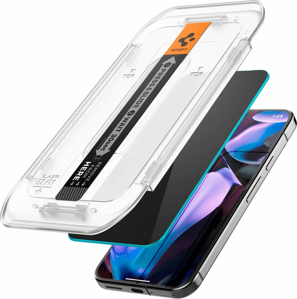 Mbrojtës ekrani Spigen Glas.TR Ez Fit Privacy, për Google Pixel 9 / 9 Pro, 2 copë