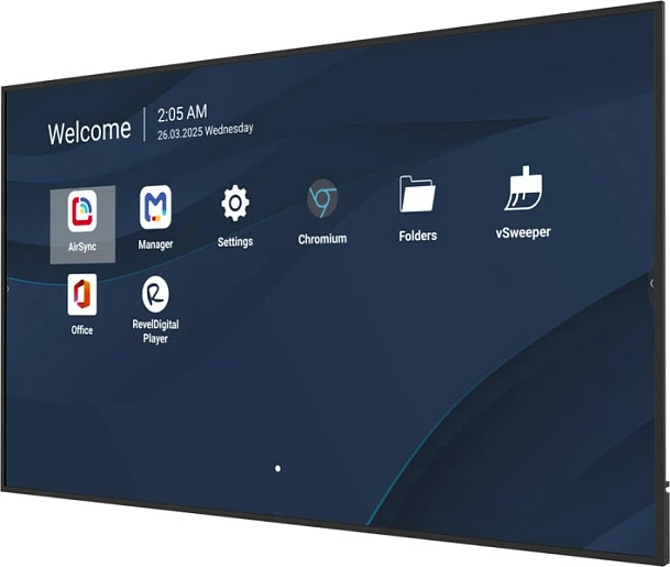 Ekran komercial ViewSonic CDE31 86" 4K UHD, Android 14, 8GB RAM, 32GB, Wi‑Fi, 24/7