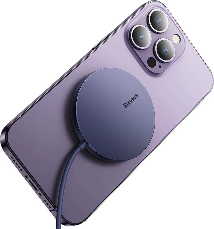 Karikues wireless magnetik Baseus Simple Mini3, 15W, vjollcë