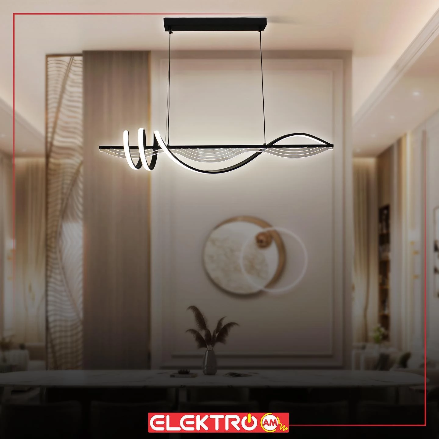 Abazhur LED linear 8130/1 BK