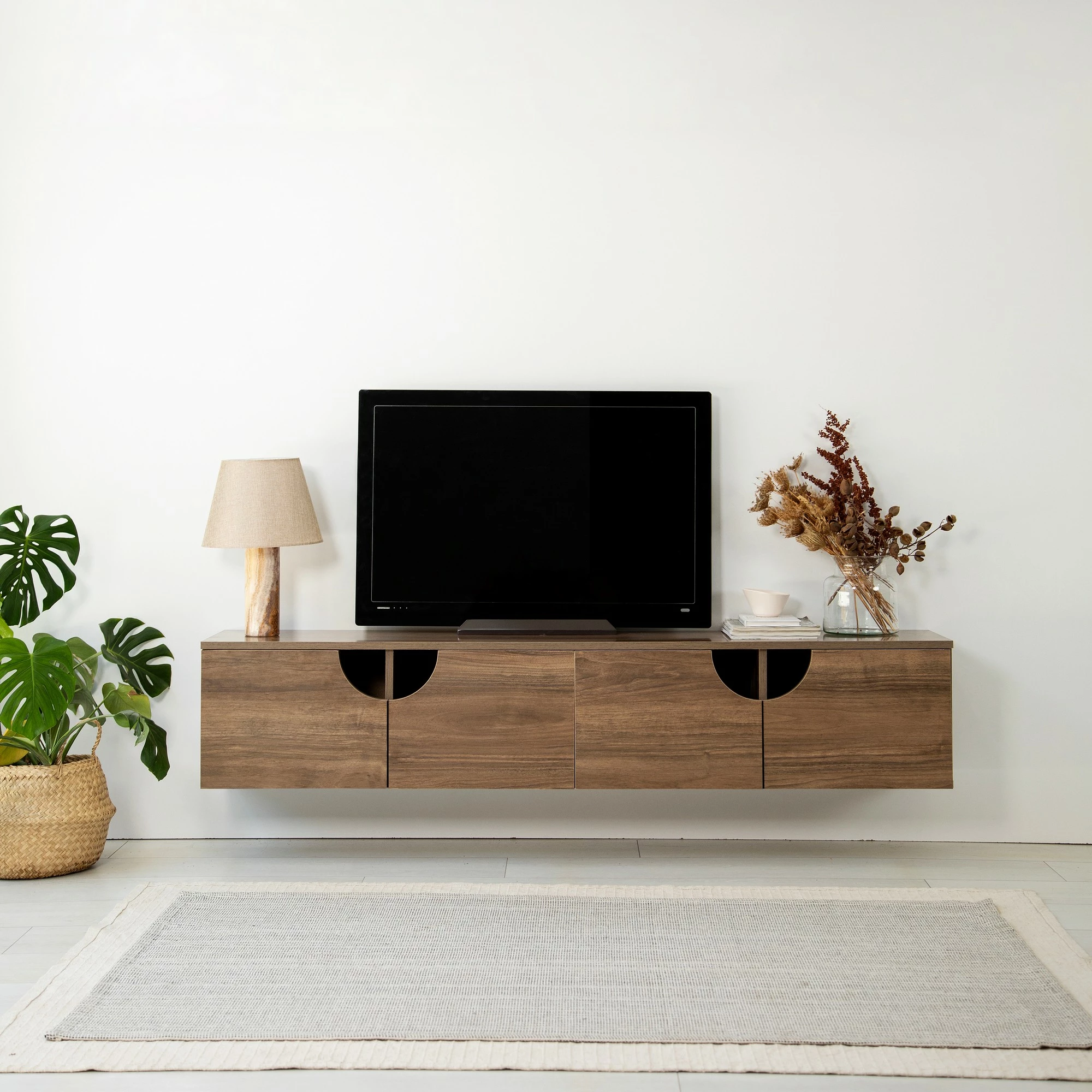 Mbajtës TV, ngjyrë arre, Skye Decor