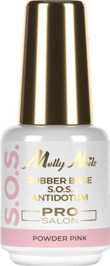 Bazë për manikyr/pedikyr hibrid Molly Nails S.O.S. Antidotum Pro Hybrid Base për femra Powder Pink 15g