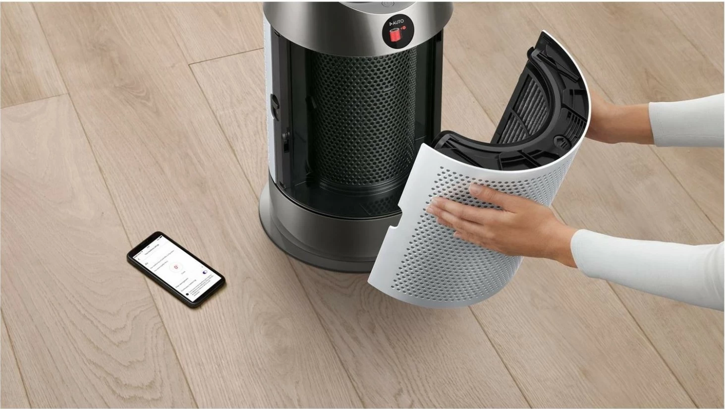 Purifikator ajri, ngrohës dhe ventilator Dyson Purifier Hot+Cool HP1, silver