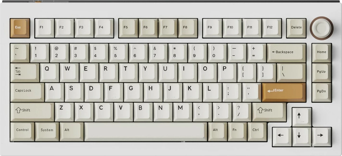 Tastierë Keychron L5W Lemokey, 75%, RGB, magnetike, e bardhë