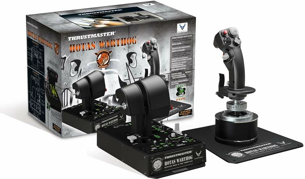 Joystick fluturimi Thrustmaster HOTAS Warthog për PC, USB, metal, 19 butona