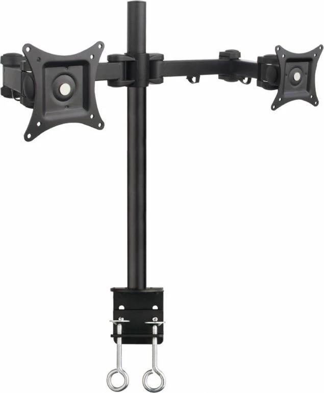 Mbajtës tavoline për 2 monitorë Art L-02 13\"-27\" VESA 75x75/100x100, i zi