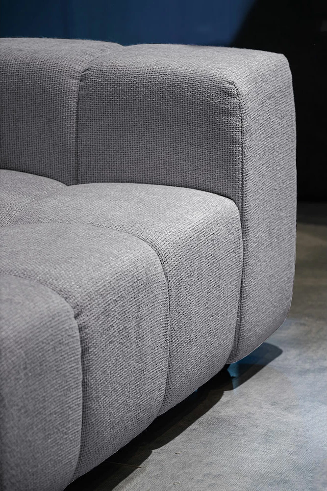 Kënd divani TOMOS, kënd i djathtë, ngjyrë gri LEGASY 18, 298x200x85cm