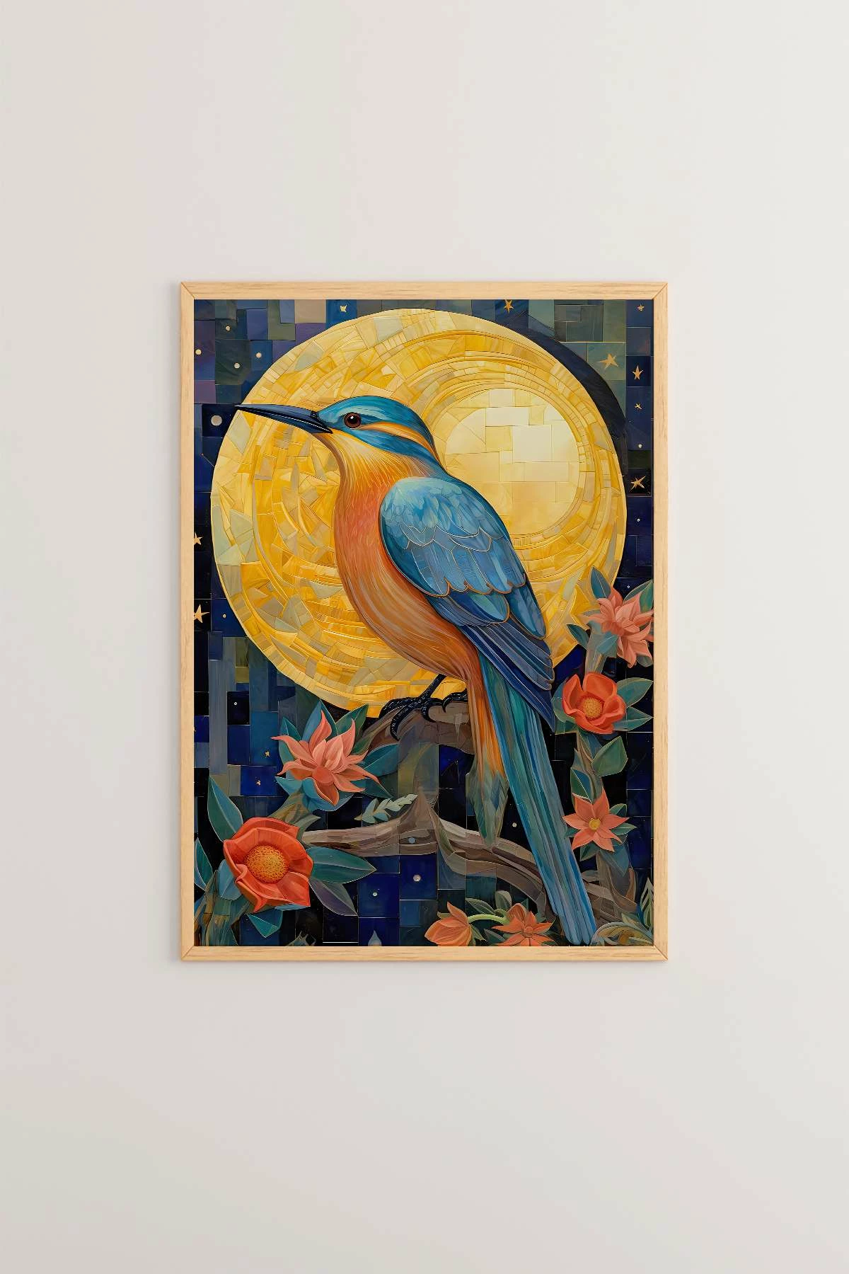 Pikturë dekorative me kornizë, Wallity, Mscartmdl3, shumëngjyrëshe, 33x48cm