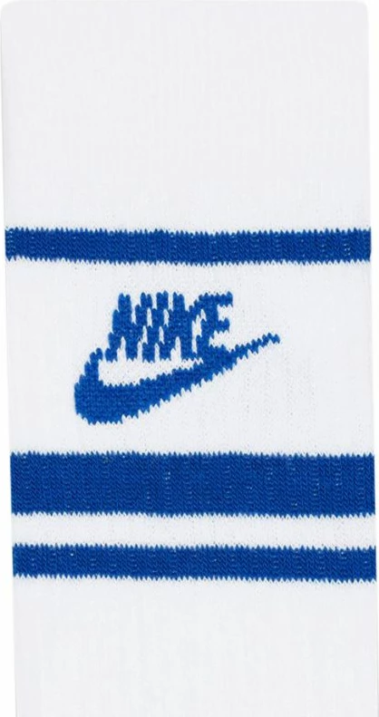 Çorape Nike për meshkuj dhe femra, të bardha dhe blu [Madhësia: 38 - 42]