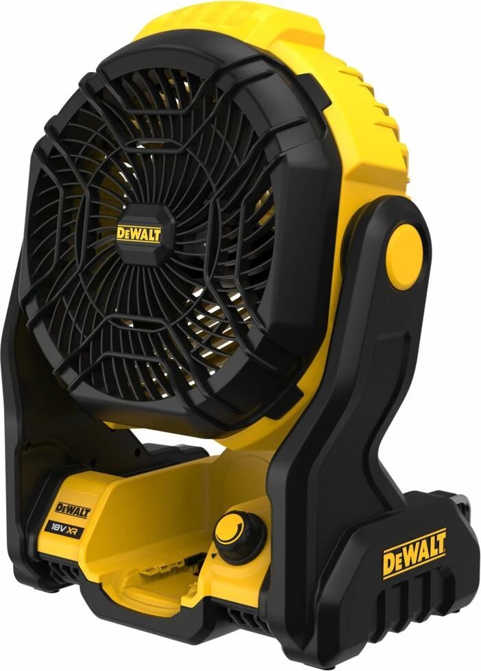 Ventilator me bateri DeWalt DCE512N 18V, kokë rrotulluese 180°, 18 m³/min, vetëm trup, verdhë/zi 3