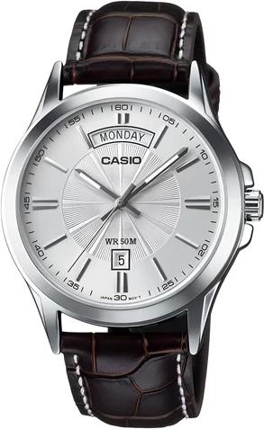 Orë dore Casio MTP-1381L-7AV, e argjendtë/bardhë