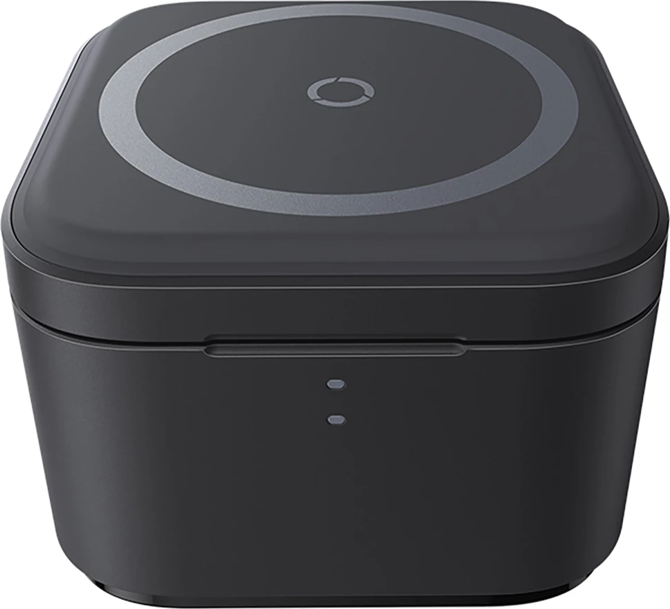 Karikues wireless 3-në-1 Baseus MagPro, 25W, MagSafe, për telefon, kufje e smartwatch, i zi