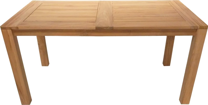 Tavolinë me karrige Inca-Pablo, set prej 7 pjesësh, ngjyrë natyrale-bezhë, 160x90x76cm