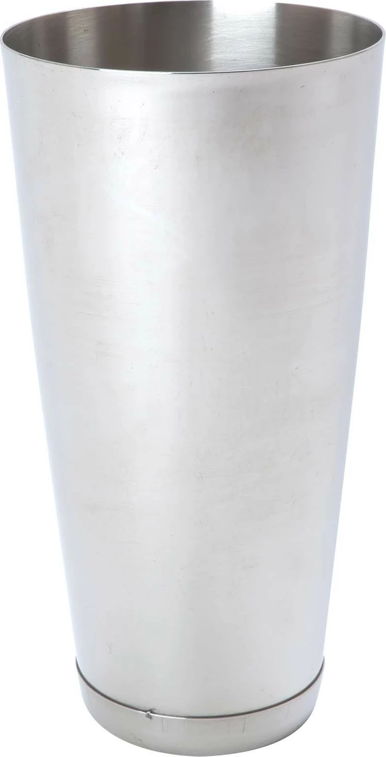 Shaker Boston, Bar Up, 0.8L 800 ml, diametër 90 mm, çelik inox me fund të rënduar, e zezë/gri