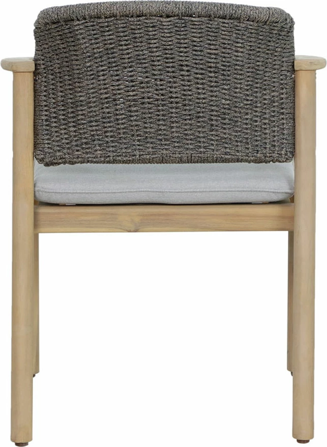 Karrige Freeland me jastëk, ngjyrë natyrale-gri, 62x62.5x80.5