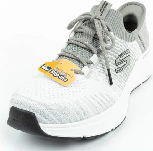 Atlete për meshkuj Skechers, të bardha dhe gri
