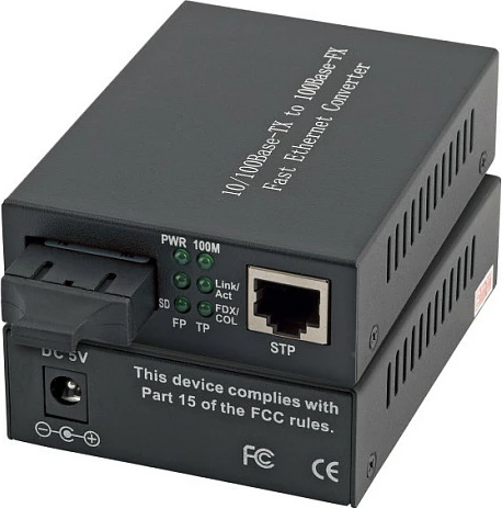 Media konverter Gigabit EFB Elektronik 10/100/1000T në 1000Base-LX SC, 10 km, i zi