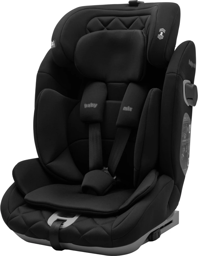Ulëse makine për fëmijë, BABY MIX, Hero Pro Ultra i-Size, 76–150 cm, ISOFIX, e zezë