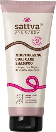 Shampon hidratues për flokë kaçurrela Sattva për femra, 200ml