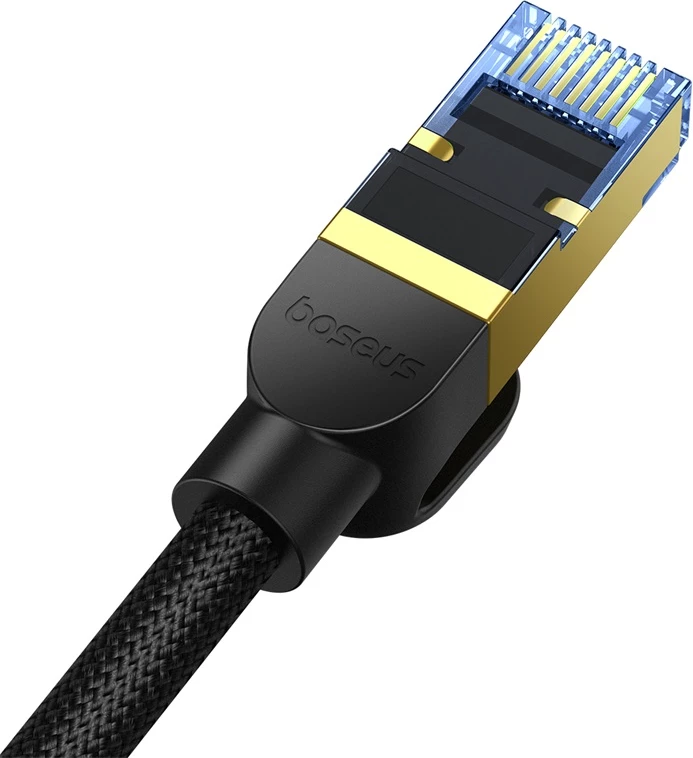 Kabllo rrjeti Baseus RJ45 Cat.7, 8m, 10Gbps, e thurur, e zezë
