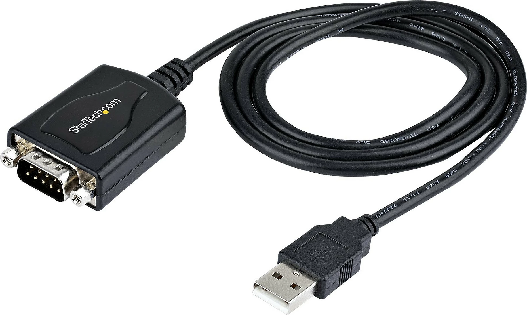Kabllo adapter USB në Serial StarTech 1P3FPC-USB-SERIAL, DB9 RS232, 0.9 m, e zezë