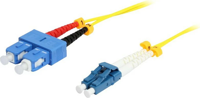 Kabllo fiber optike Synergy21 S216783, Single-Mode, 2x LC në 2x SC, full duplex, 2 m, e verdhë