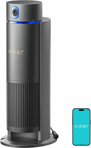 Sistem ujitjeje smart për kopsht Aiper IrriSense 2, deri 10 zona, mbulim 445 m², kontroll me aplikacion, gri e errët