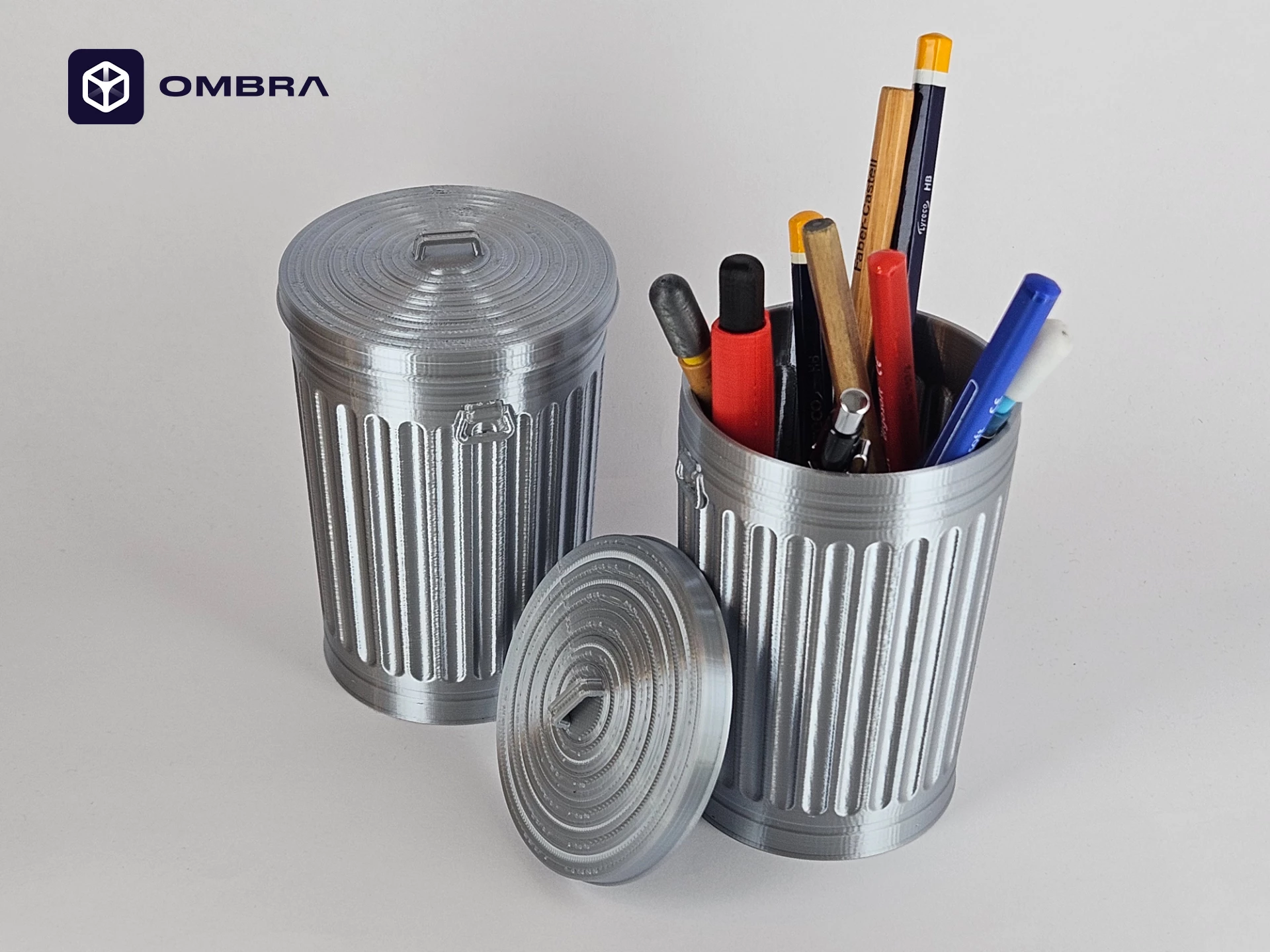 Mbajtëse Dekorative (Trash Can Pen Holder) - hiri