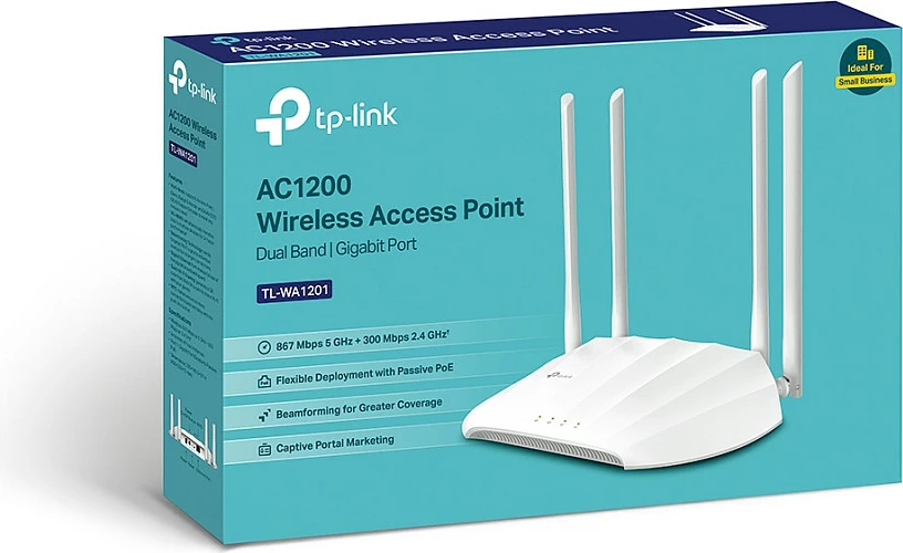 Access Point TP-Link TL-WA1201, 2.4 GHz, 5 GHz, 867 Mbit/s