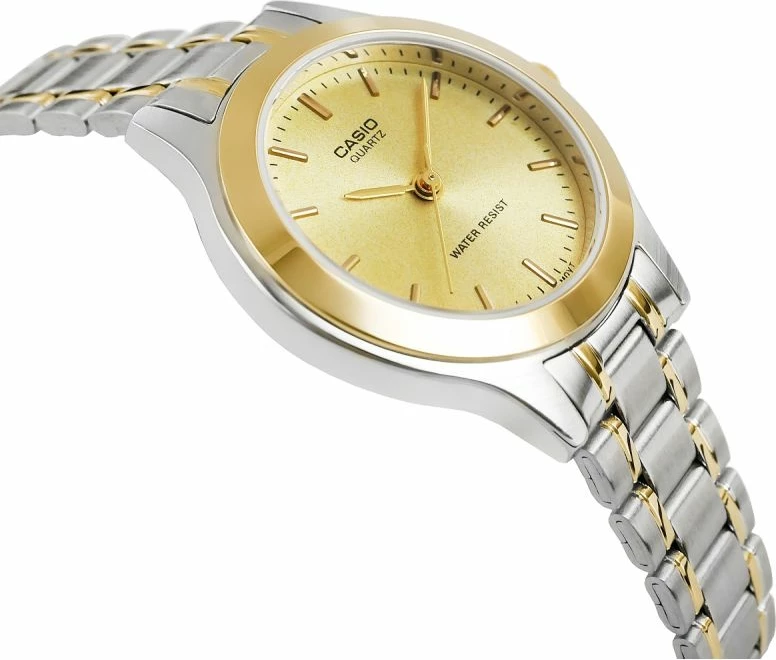 Orë dore për femra Casio, argjend e ar