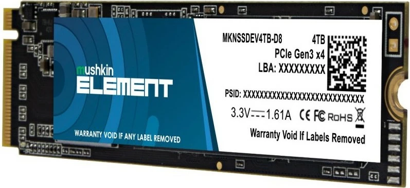 SSD Mushkin Element 4TB NVMe PCIe3.0 x4