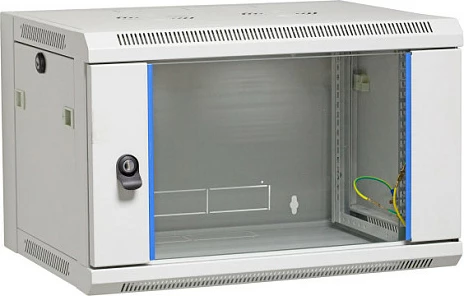 Kabinet muri 19" EFB Elektronik 6U, thellësi 450 mm, gri