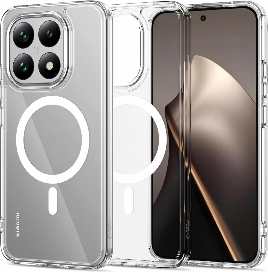 Mbështjellës Tech-Protect Flexair Hybrid MagSafe për Xiaomi 15T, transparent, 1 copë