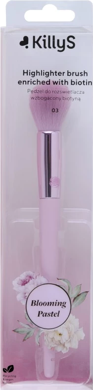 Furçë për highlighter për femra KillyS Blooming Pastel Highlighter Brush me Biotin 03, 1 copë