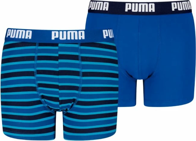Të brendshme djem Puma Everyday Striped 938970 04, set 2 copë, kaltër dhe zi
