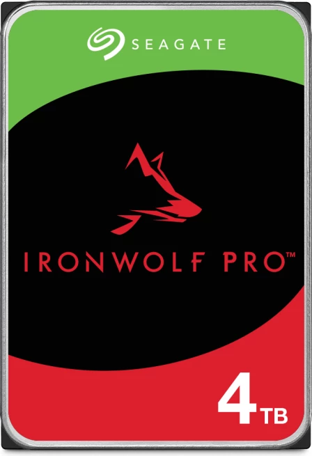 Hard disk i brendshëm Seagate IronWolf Pro ST4000NT001 4TB 3.5" SATA 6Gb/s 7200rpm 256MB, kuqe/zezë/jeshile