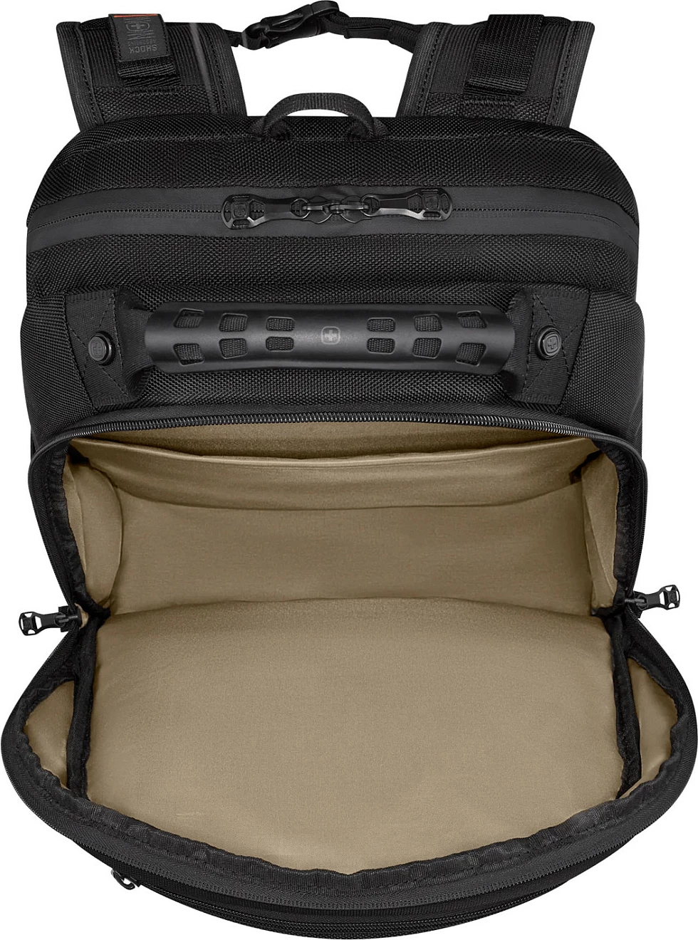 Çantë shpine Wenger Legacy Black Series 16 inç, e zezë