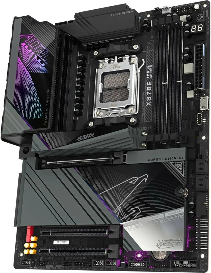 Pllakë amë Gigabyte X870E AORUS MASTER, Socket AM5, ATX, 4x DDR5, HDMI/USB-C, e zezë