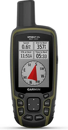 GPS navigues i dorës Garmin GPSMAP 65s, 16GB, 2.6" TFT, IPX7, TopoActive Europe, i zi