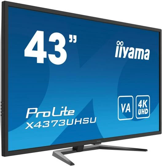 Monitor iiyama ProLite X4373UHSU-B1 43" 4K UHD VA PbP USB hub e zezë