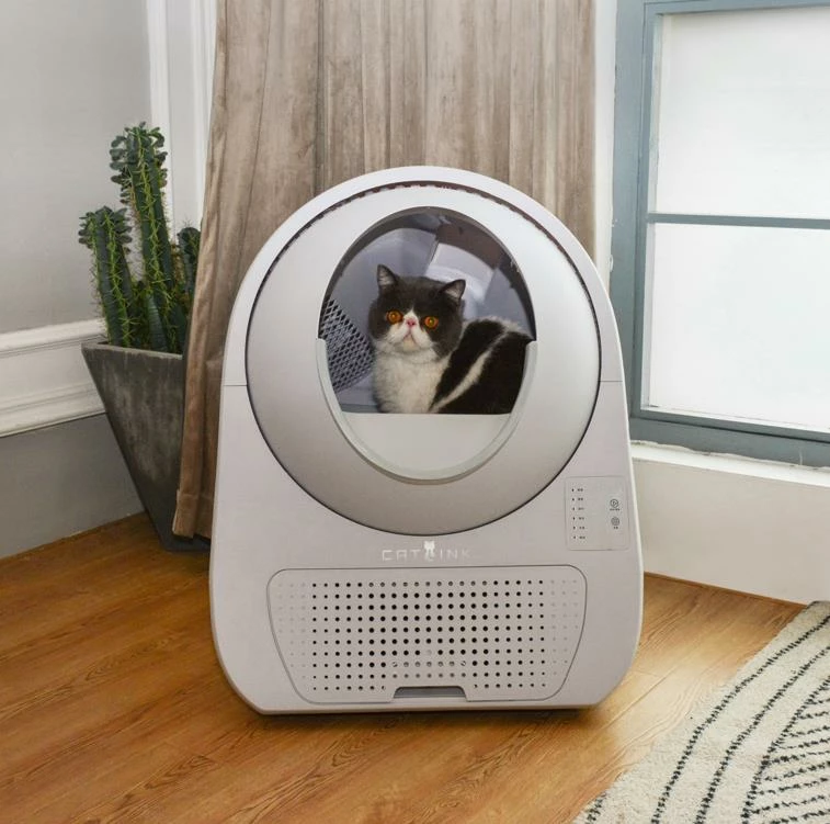 Kuti rëre automatike për mace Catlink Young, 13L, e bardhë, me rrotull qesesh mbeturinash