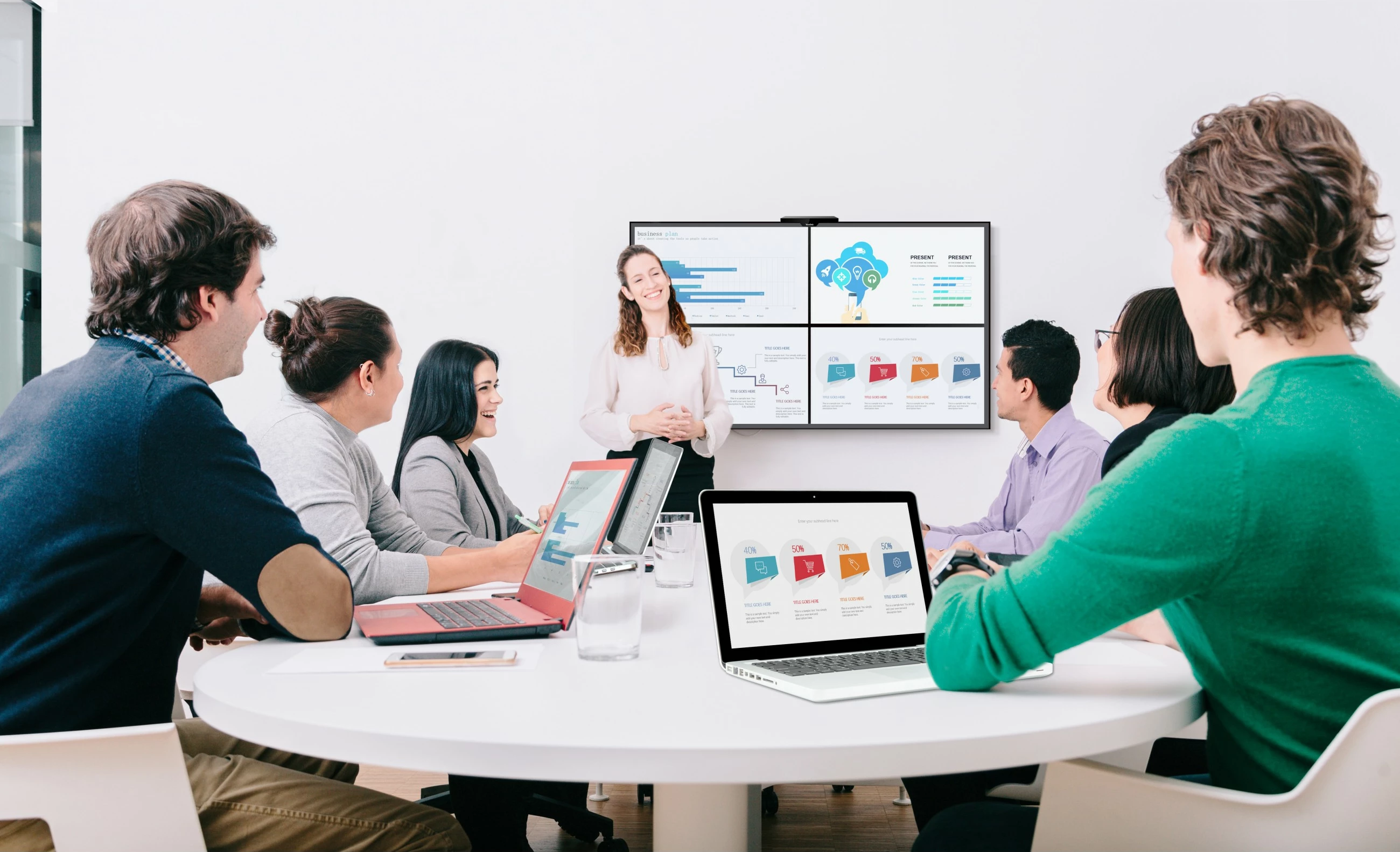 Sistem prezantimi pa tela Yealink RoomCast, Desktop, 4K, i zi