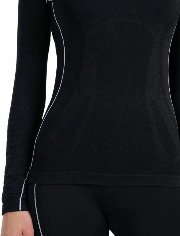 Maicë termoaktive për femra 4f, e zezë